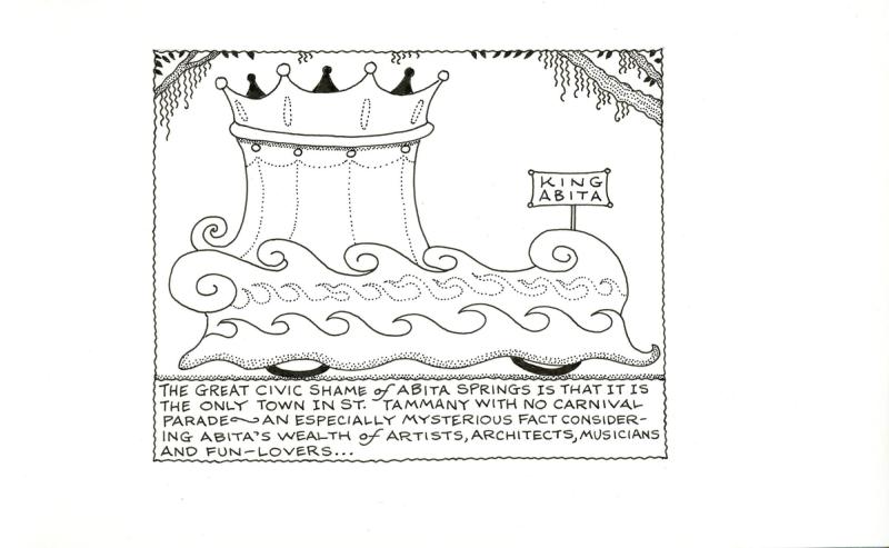 The Great Civic Shame of Abita Springs Is That It Is The Only Town In St. Tammany With No Carnival Parade