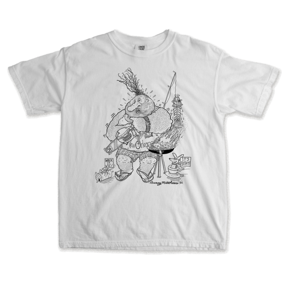 Woik it, Vic! T-shirt by DNO featuring Bunny Matthews artwork