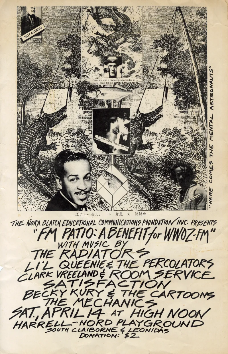 The Nora Blatch Educational Communications Foundation Inc. Presents "FM Patio: A Benefit for WWOZ-FM"