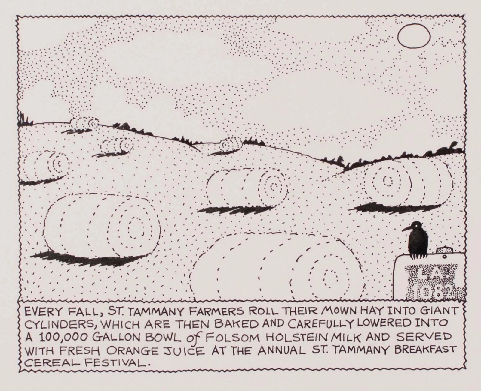 Every Fall, St. Tammany Farmers Roll Their Mown Hay Into Giant Cylinders..