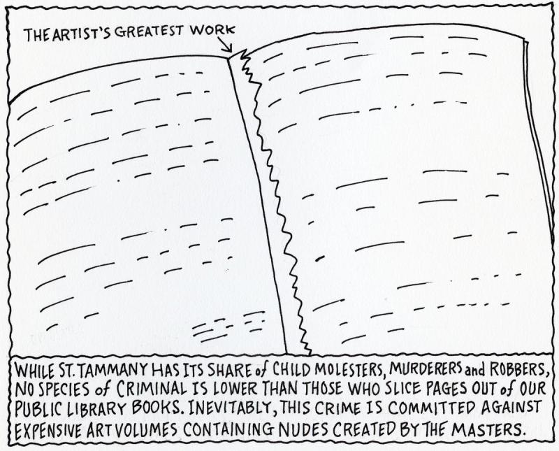 No Species of Criminal Is Lower than Those Who Slice Pages Out of Our Public Library Books