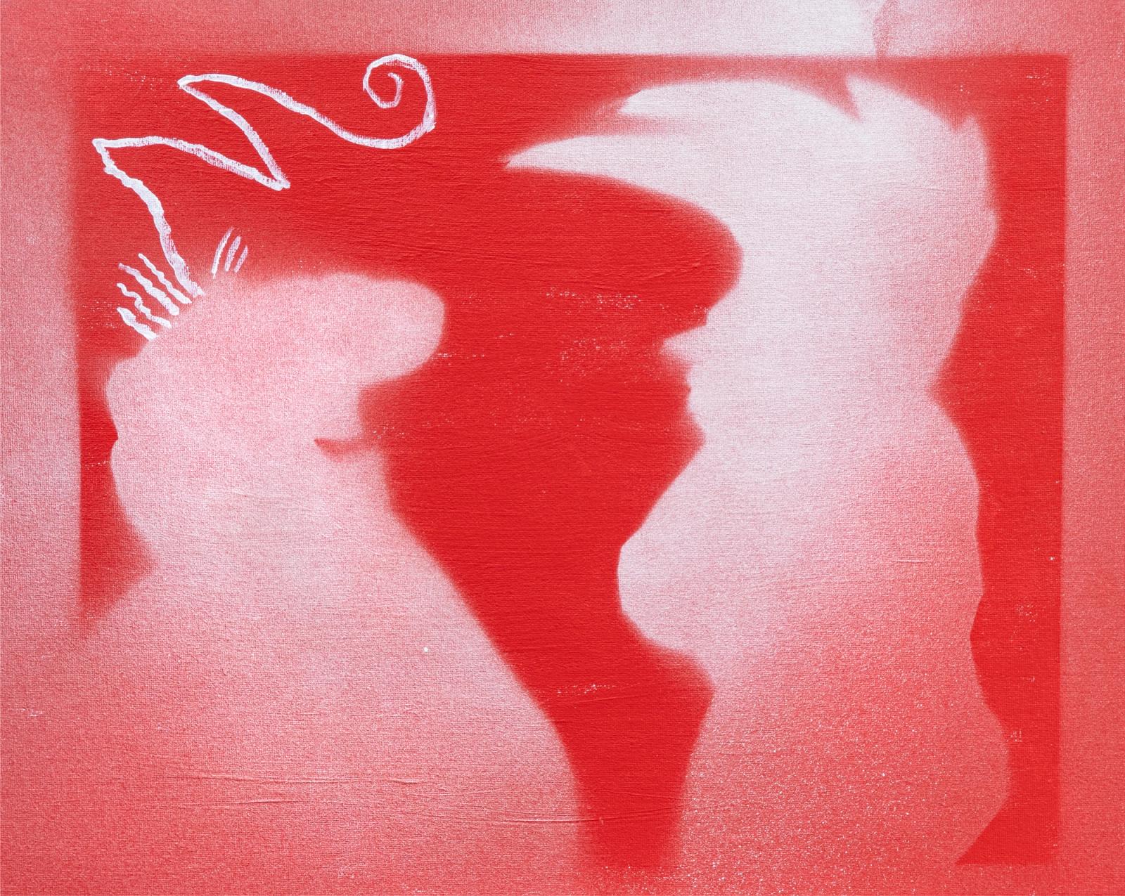 Vic & Nat'ly Spray Paint Silhouette 1