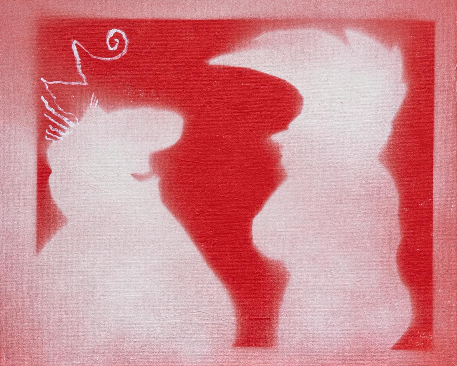 Vic & Nat'ly Spray Paint Silhouette 2