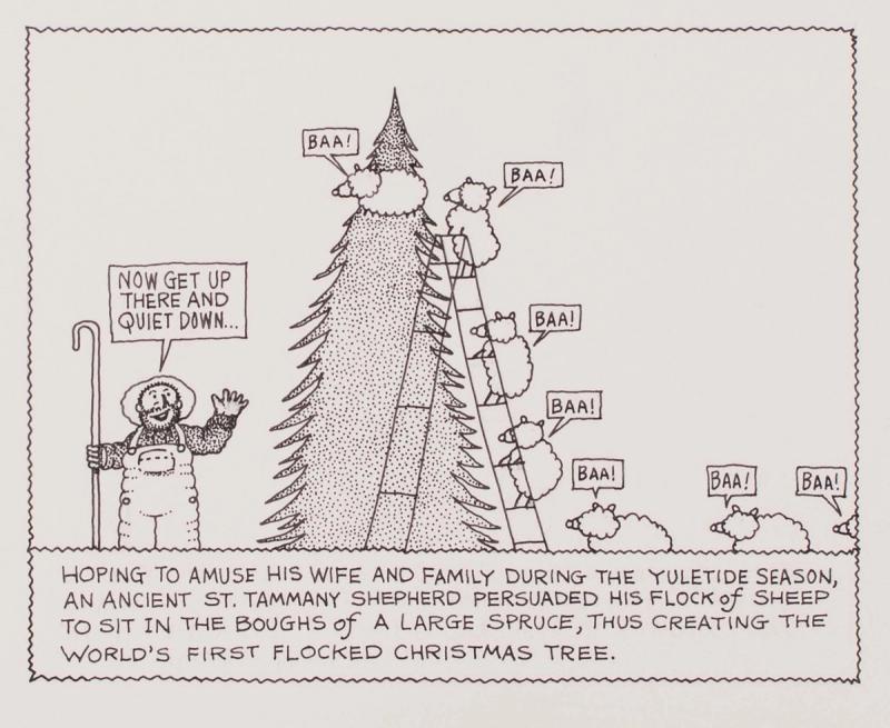 The World's First Flocked Christmas Tree.