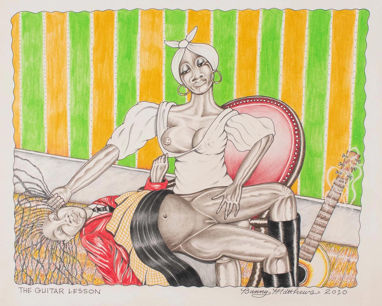 Female Figures On Chair