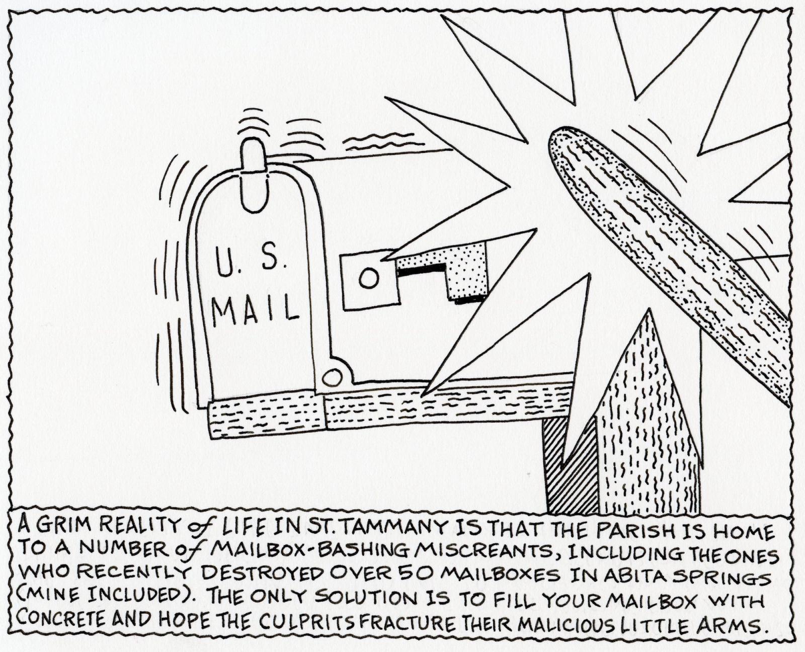 A Grim Reality of Life In St. Tammany Is That The Parish Is Home To A Number of Mailbox-Bashing Miscreants