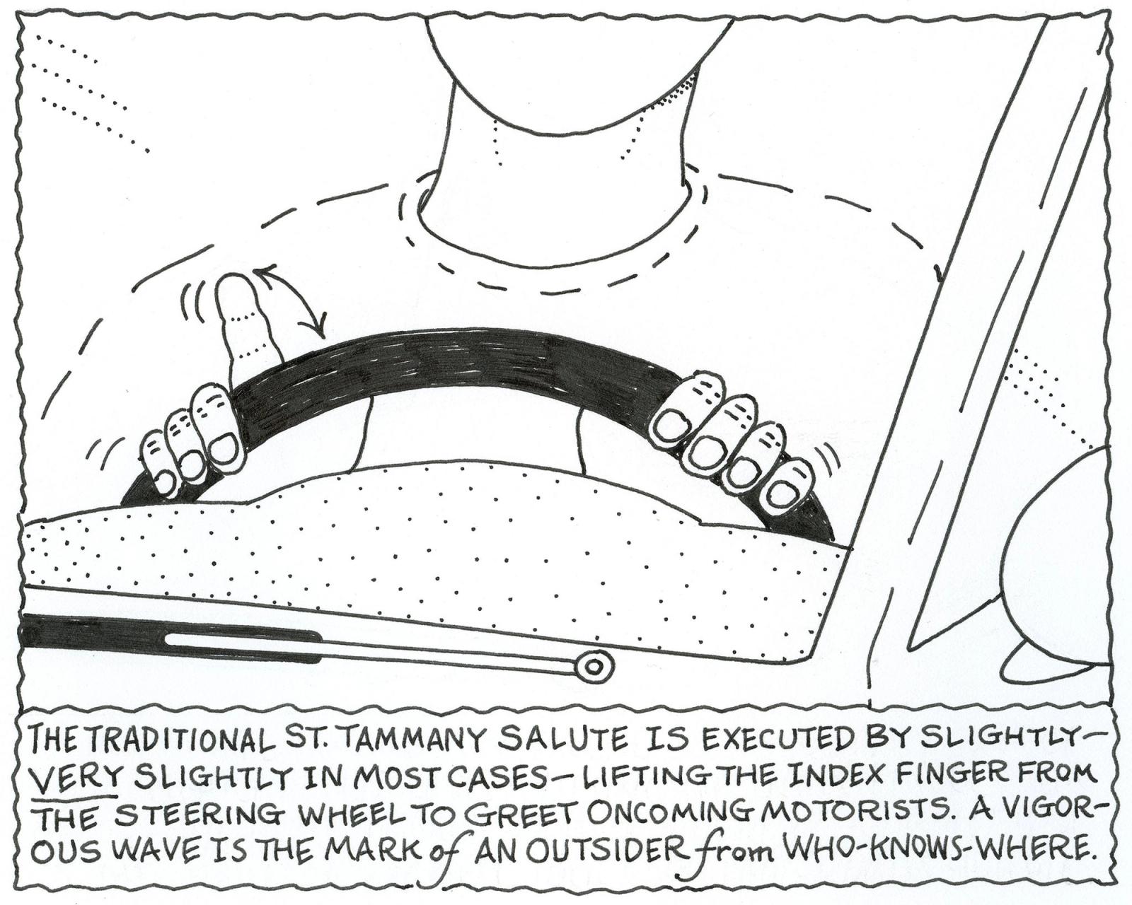 Lifting The Index Finger From The Steering Wheel