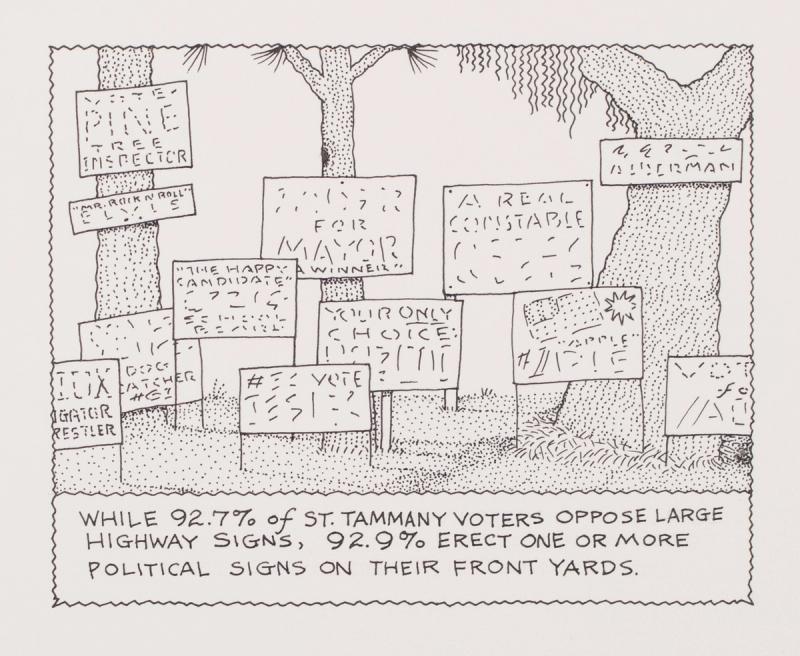 While 92.7% of St. Tammany Voters Oppose Large Highway Signs