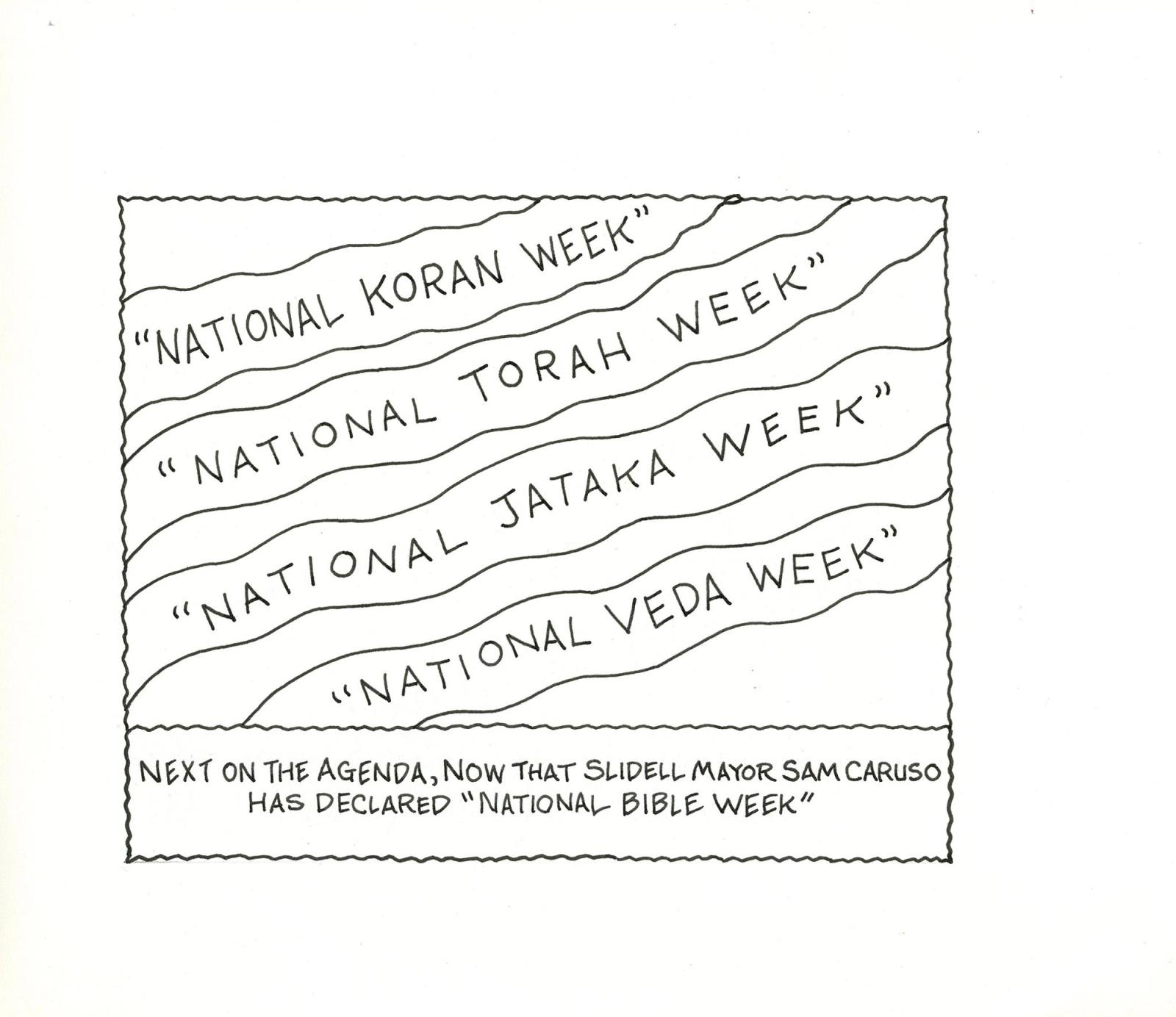 Slidell Mayor Sam Caruso Has Declared "National Bible Week"