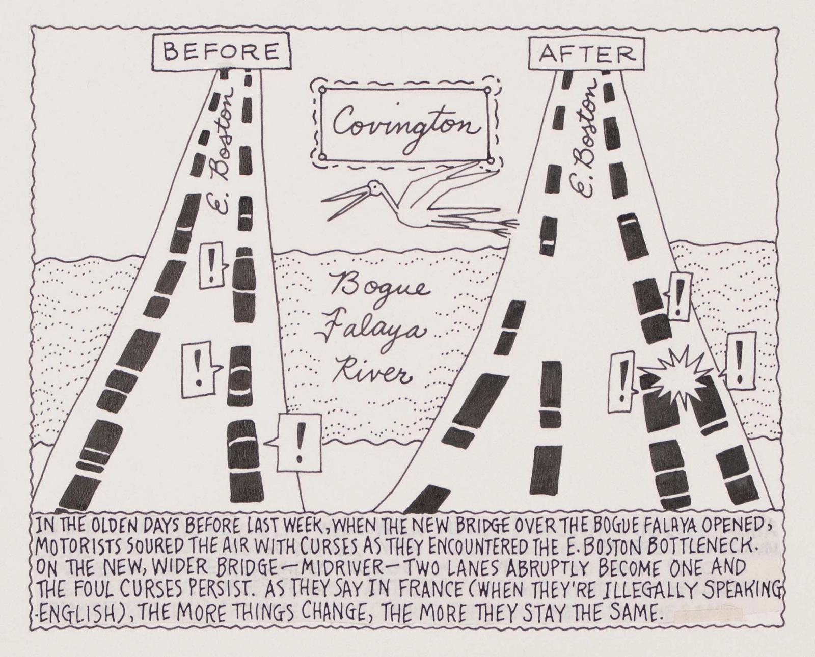 When The New Bridge Over The Bogue Falaya Opened