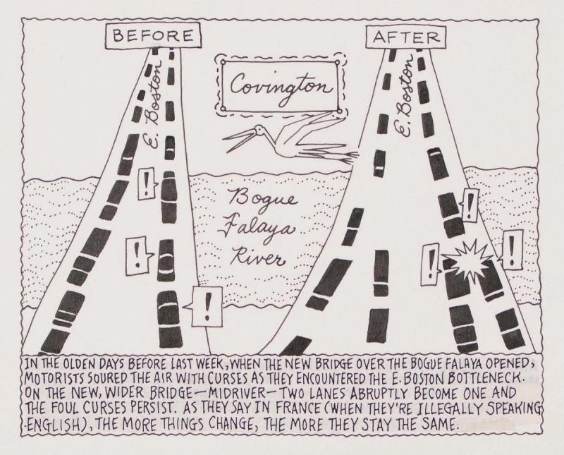 When The New Bridge Over The Bogue Falaya Opened