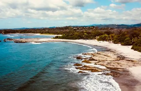 Rocky beach in Nosara, Costa Rica