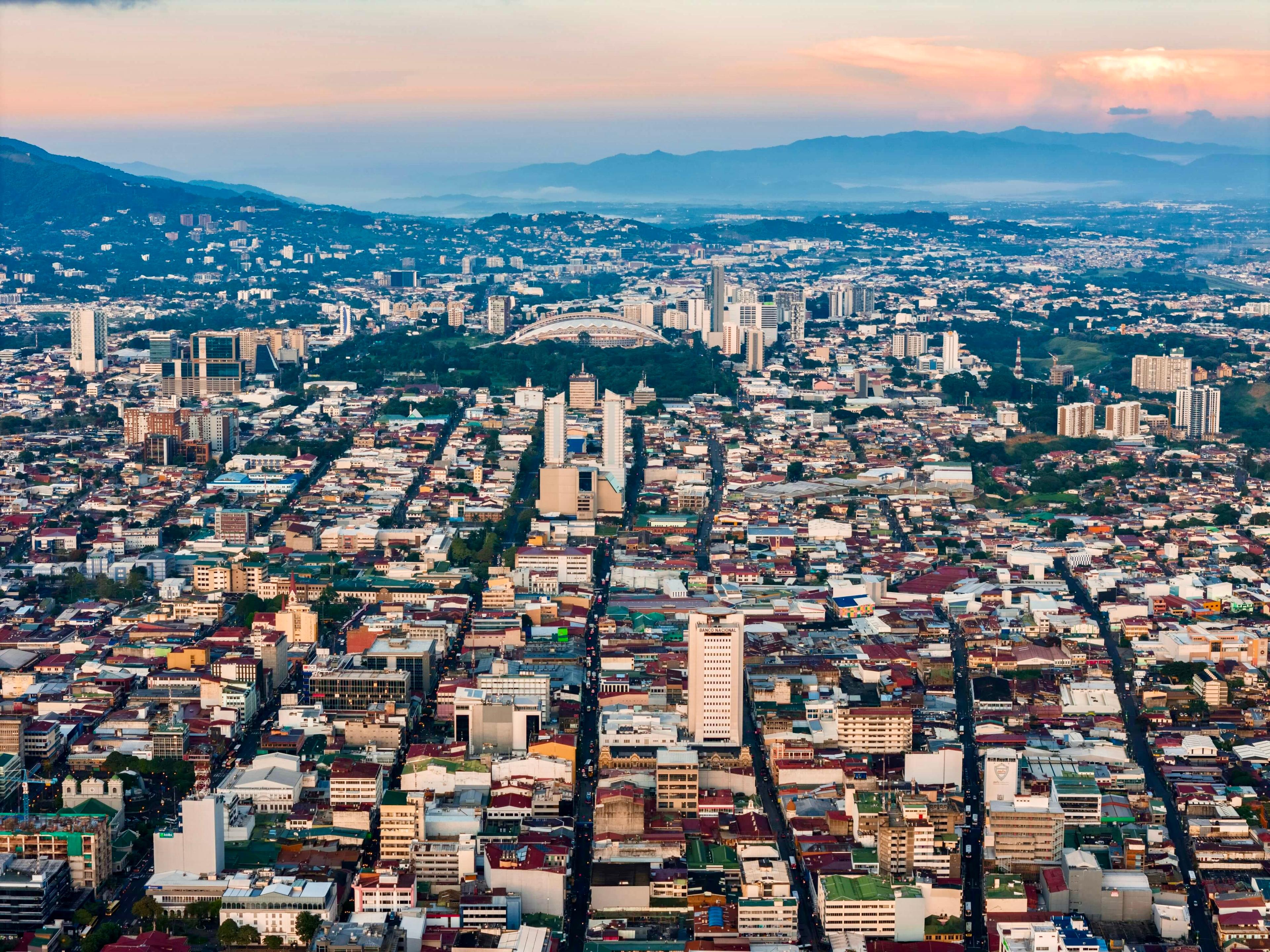 City view of San Jose Costa Rica