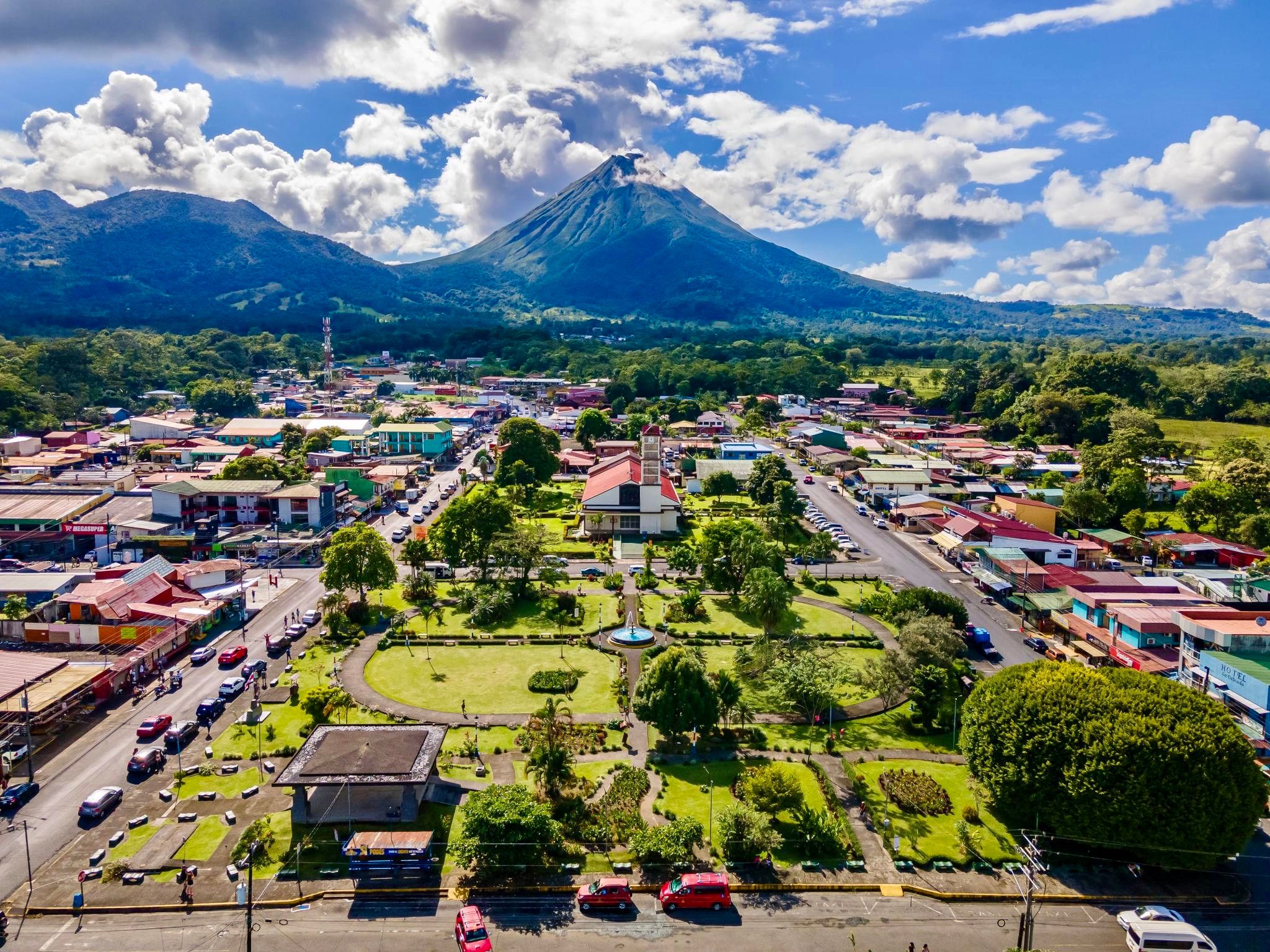 La Fortuna town Costa Rica 