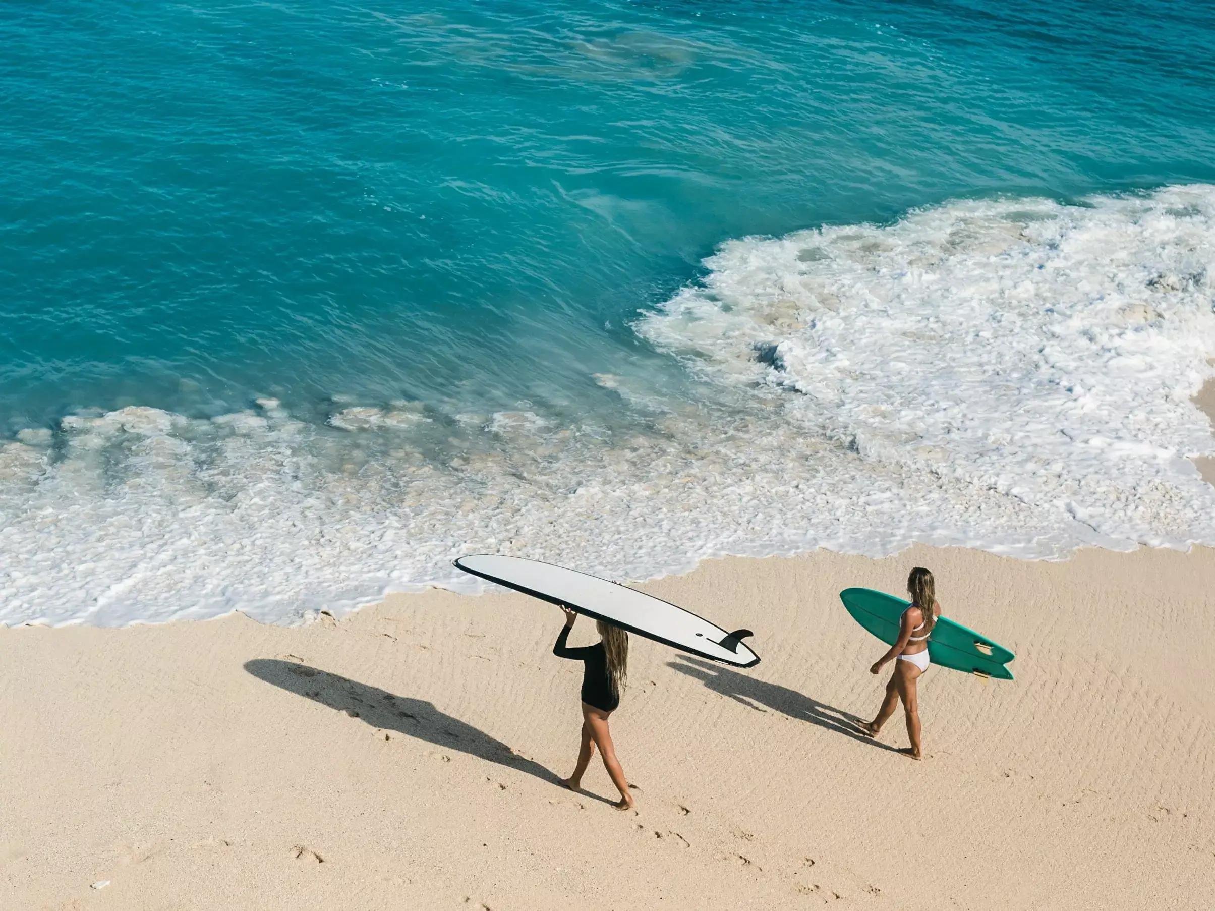 Surfing at Playa Santa Teresa