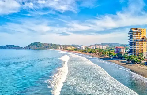 Aerial view of Jaco Beach, Costa Rica