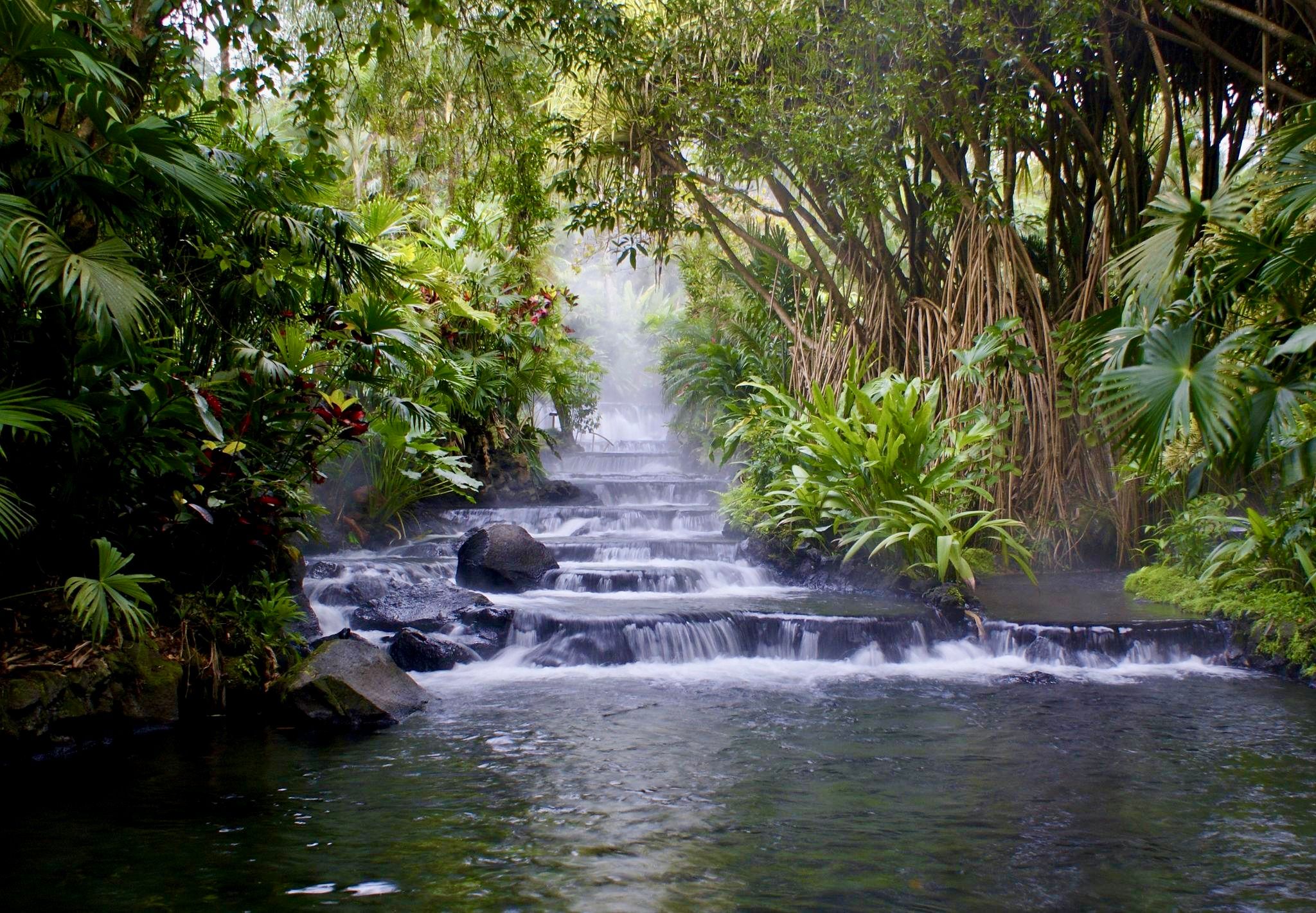 Hot springs in La Fortuna, Costa Rica