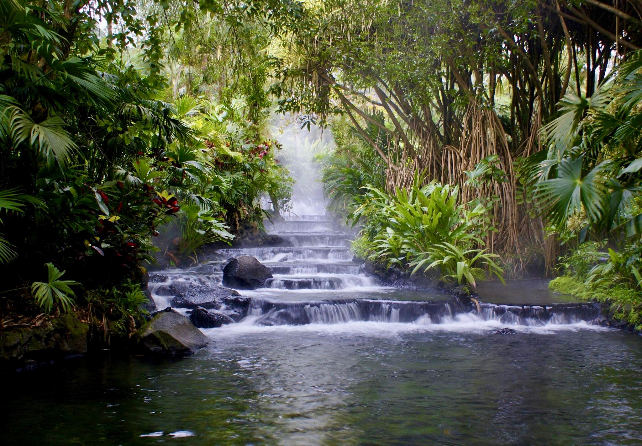 Hot springs in La Fortuna, Costa Rica