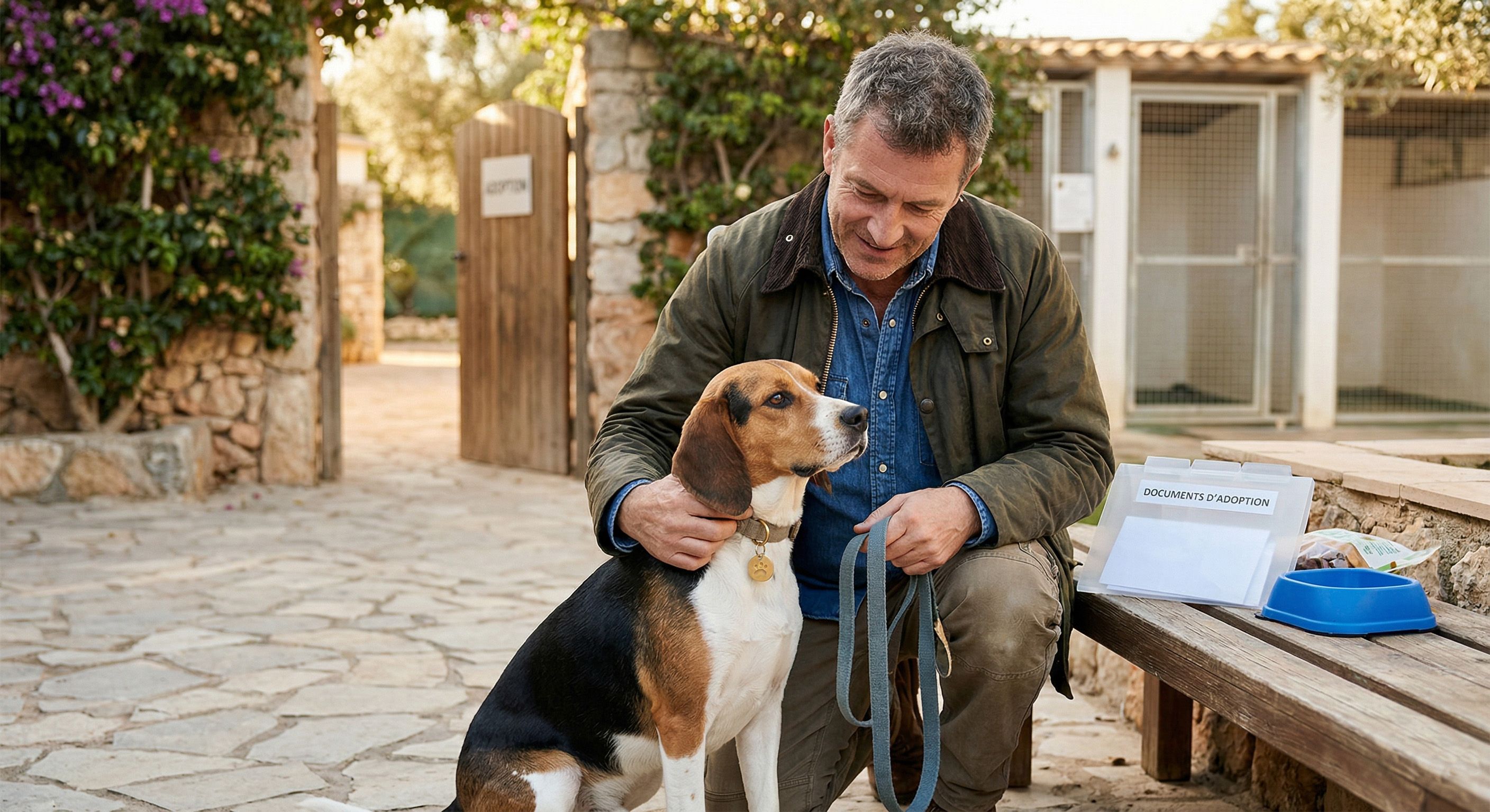 Chien adopté