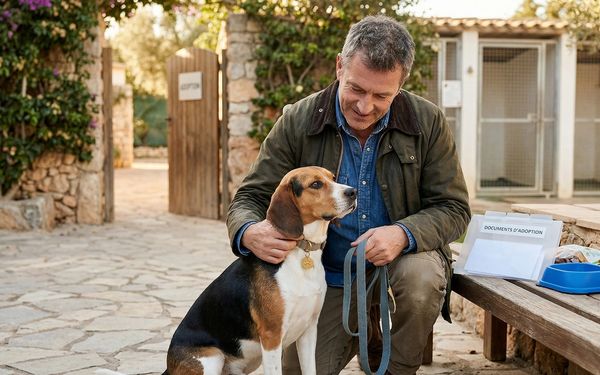 Chien adopté