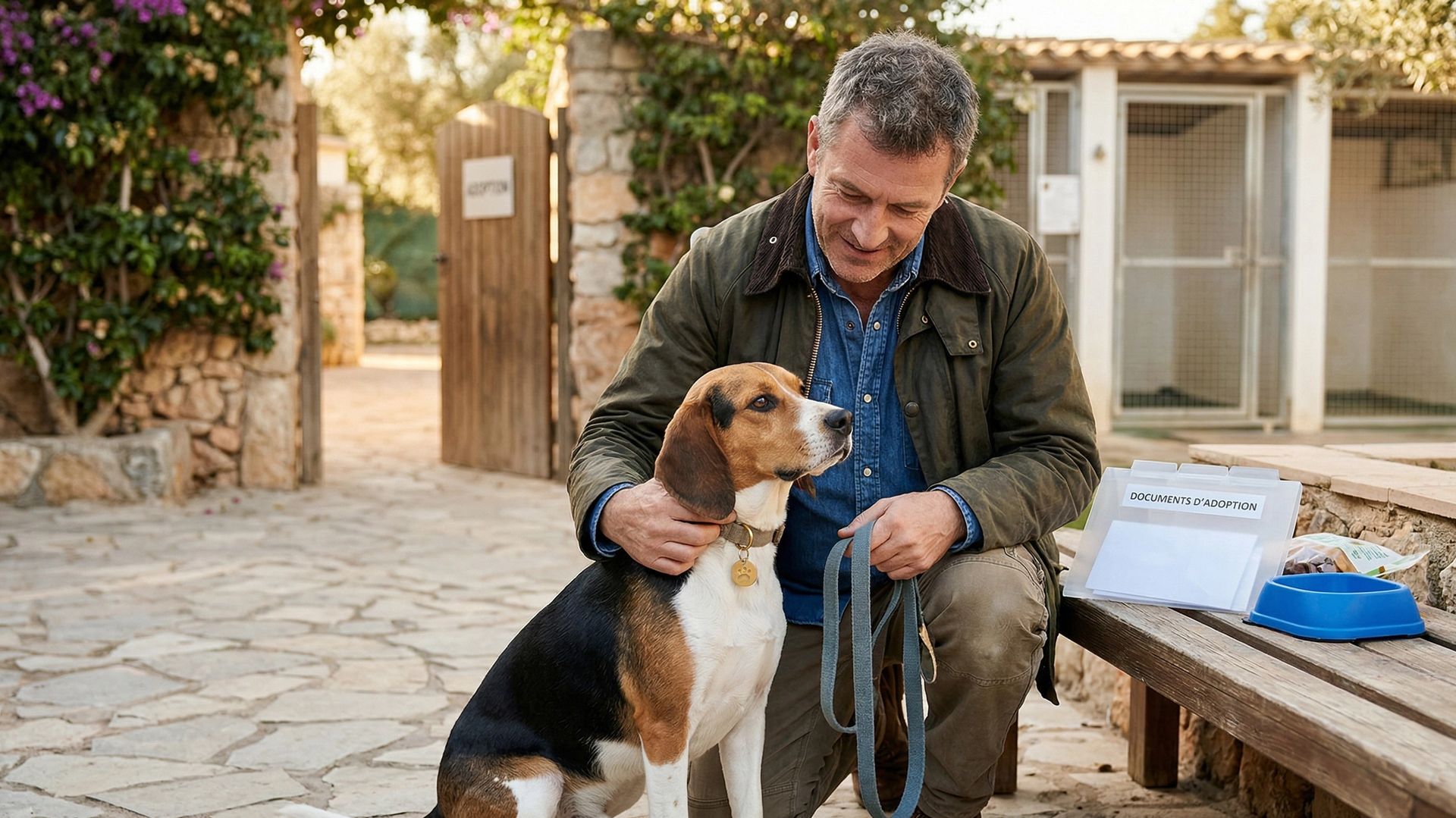 Chien adopté