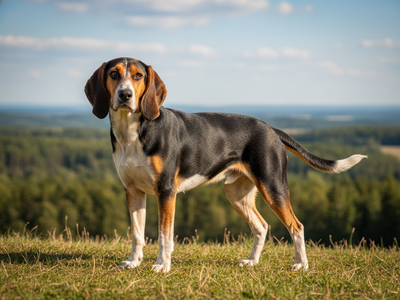 Photo d'un Chien Courant Tricolore Serbe adulte