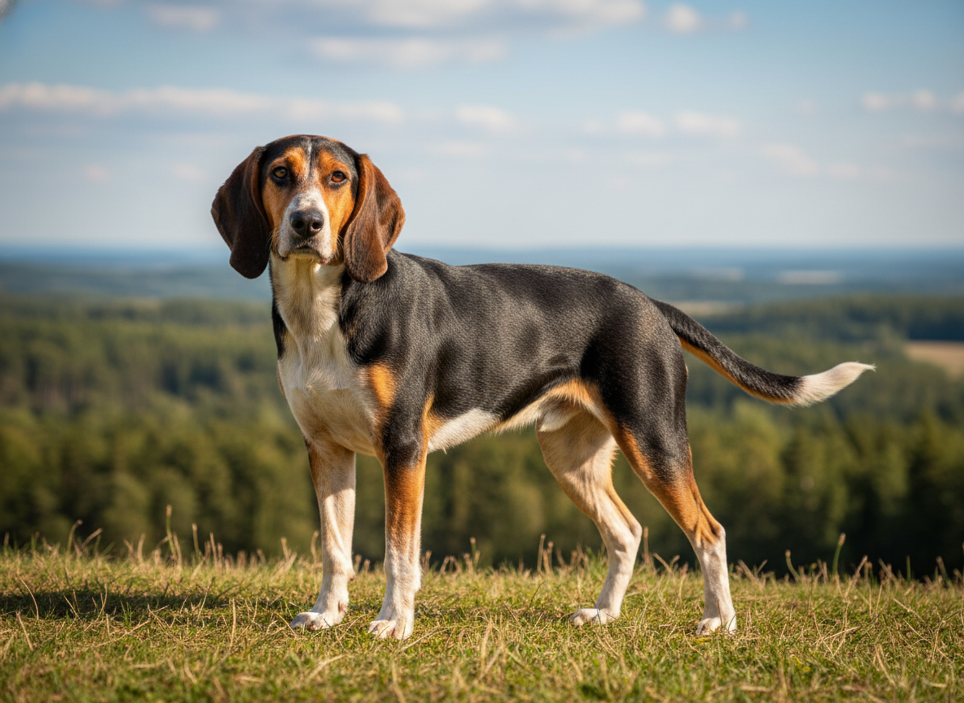 Photo d'un Chien Courant Tricolore Serbe adulte