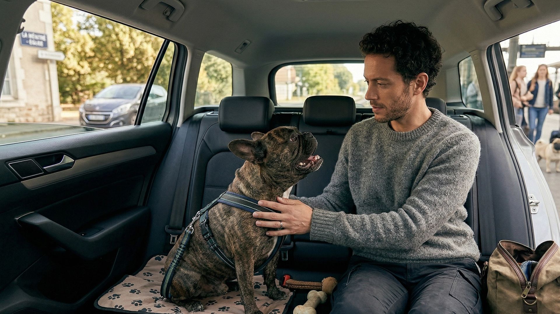 Chien dans une voiture