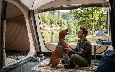Camping en Dordogne avec chien