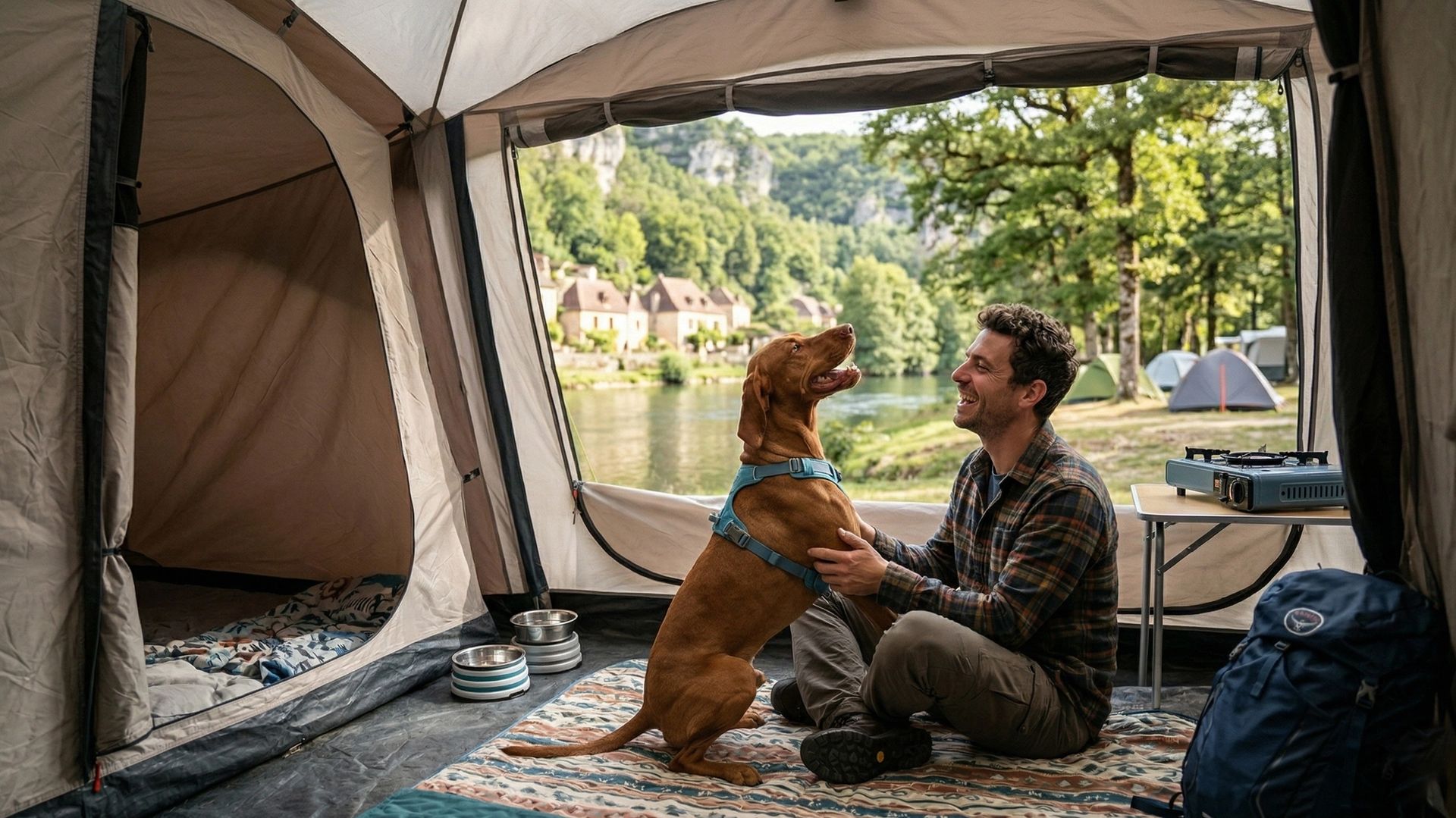 Camping en Dordogne avec chien
