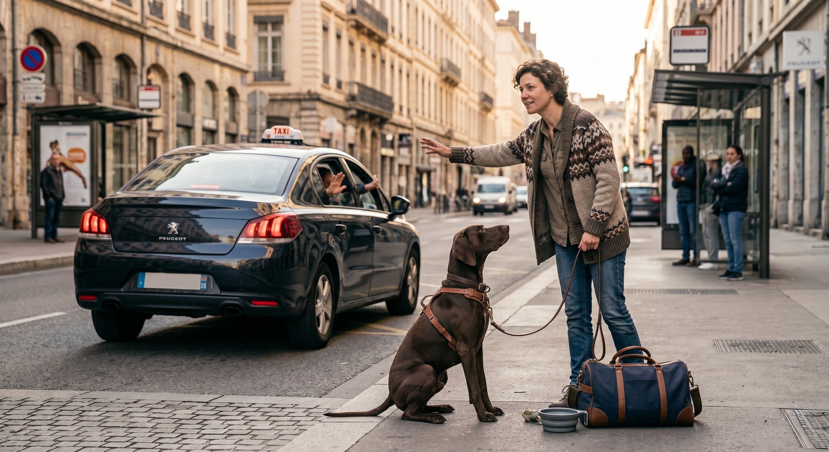 Loi et refus de taxi avec un chien