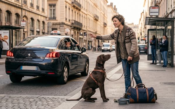 Loi et refus de taxi avec un chien