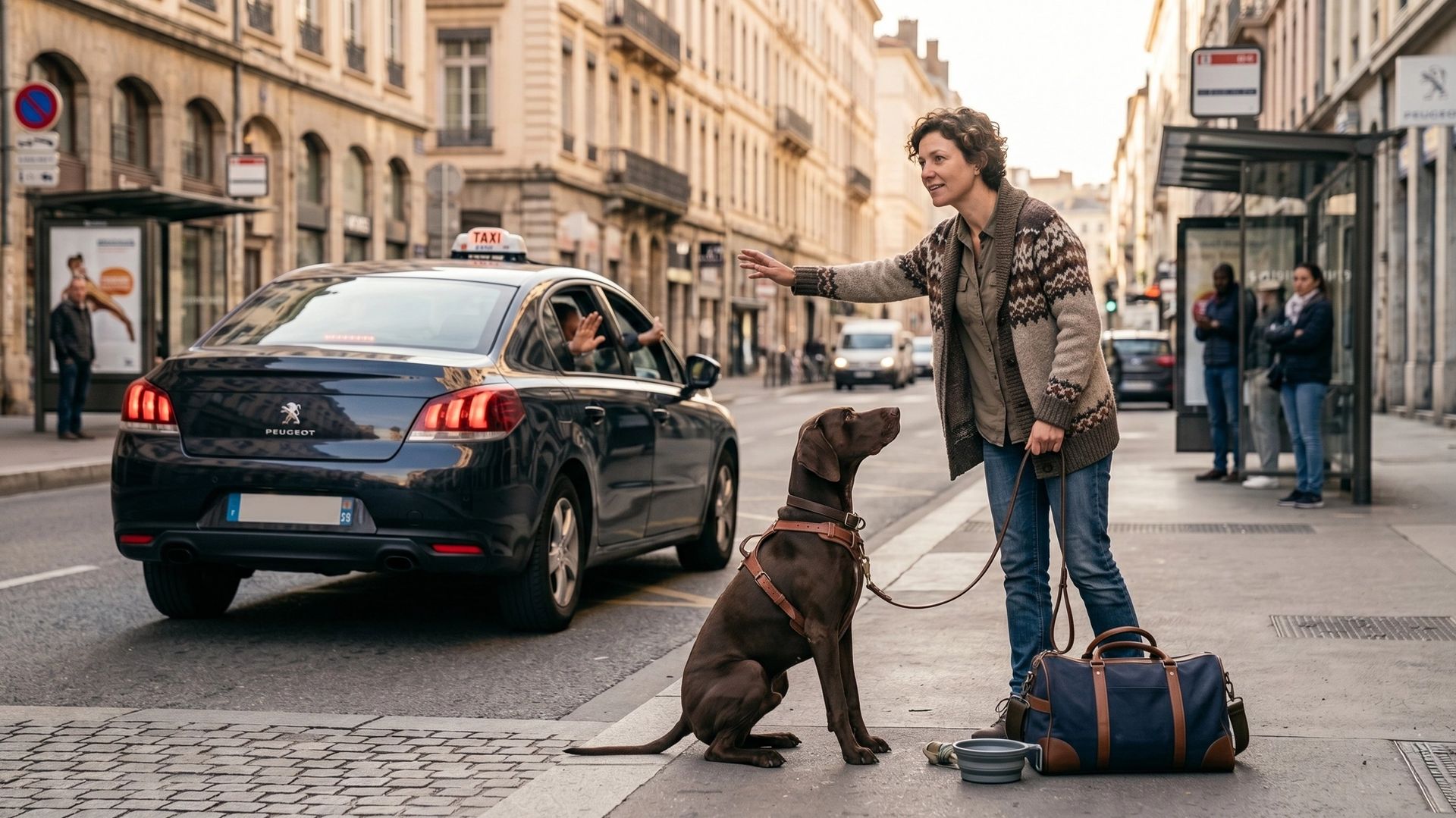 Loi et refus de taxi avec un chien