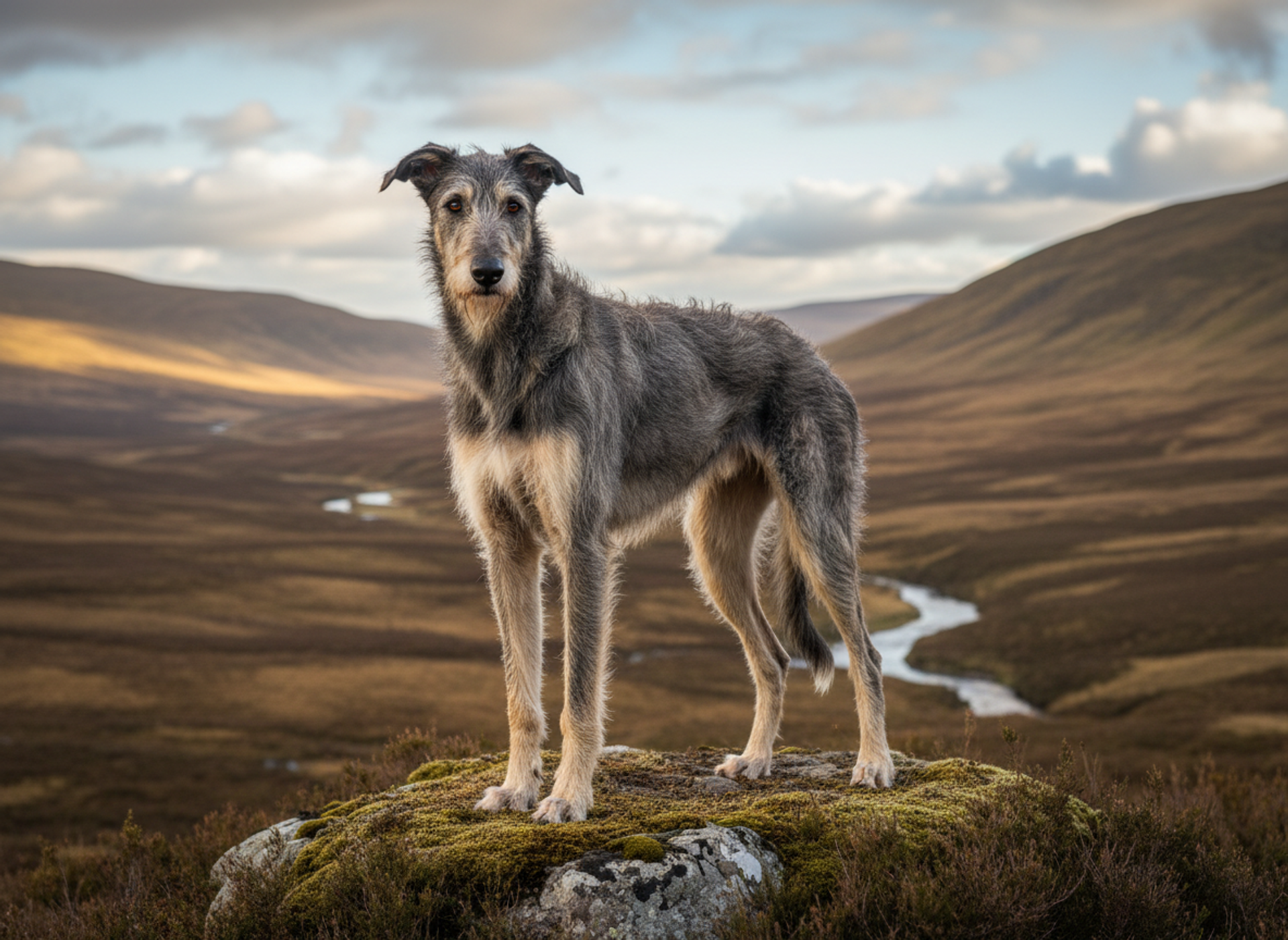 Photo d'un Deerhound (Lévrier Écossais) adulte