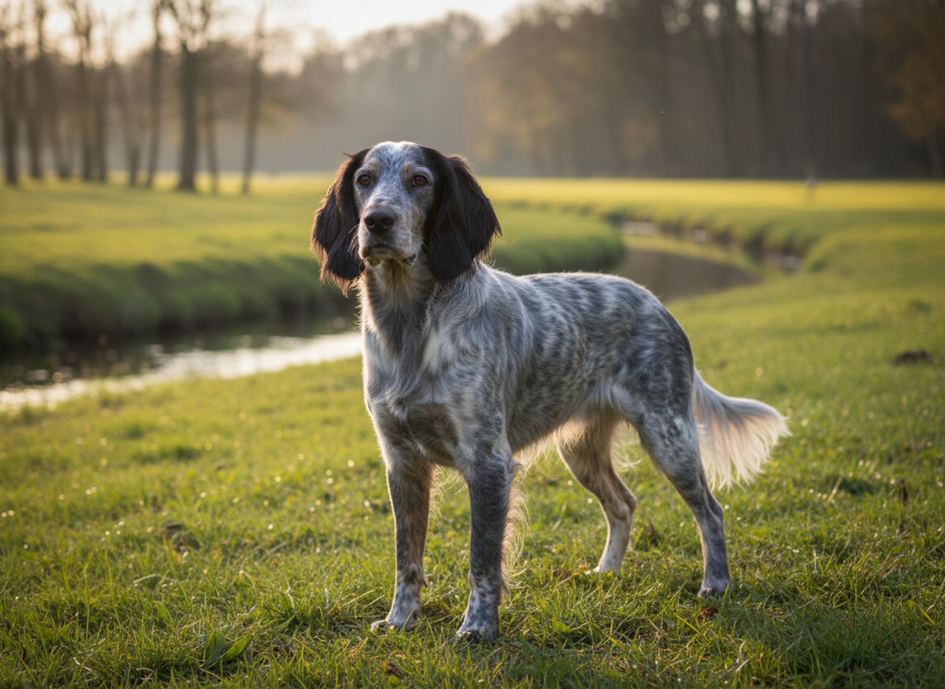Photo d'un Épagneul Bleu de Picardie adulte