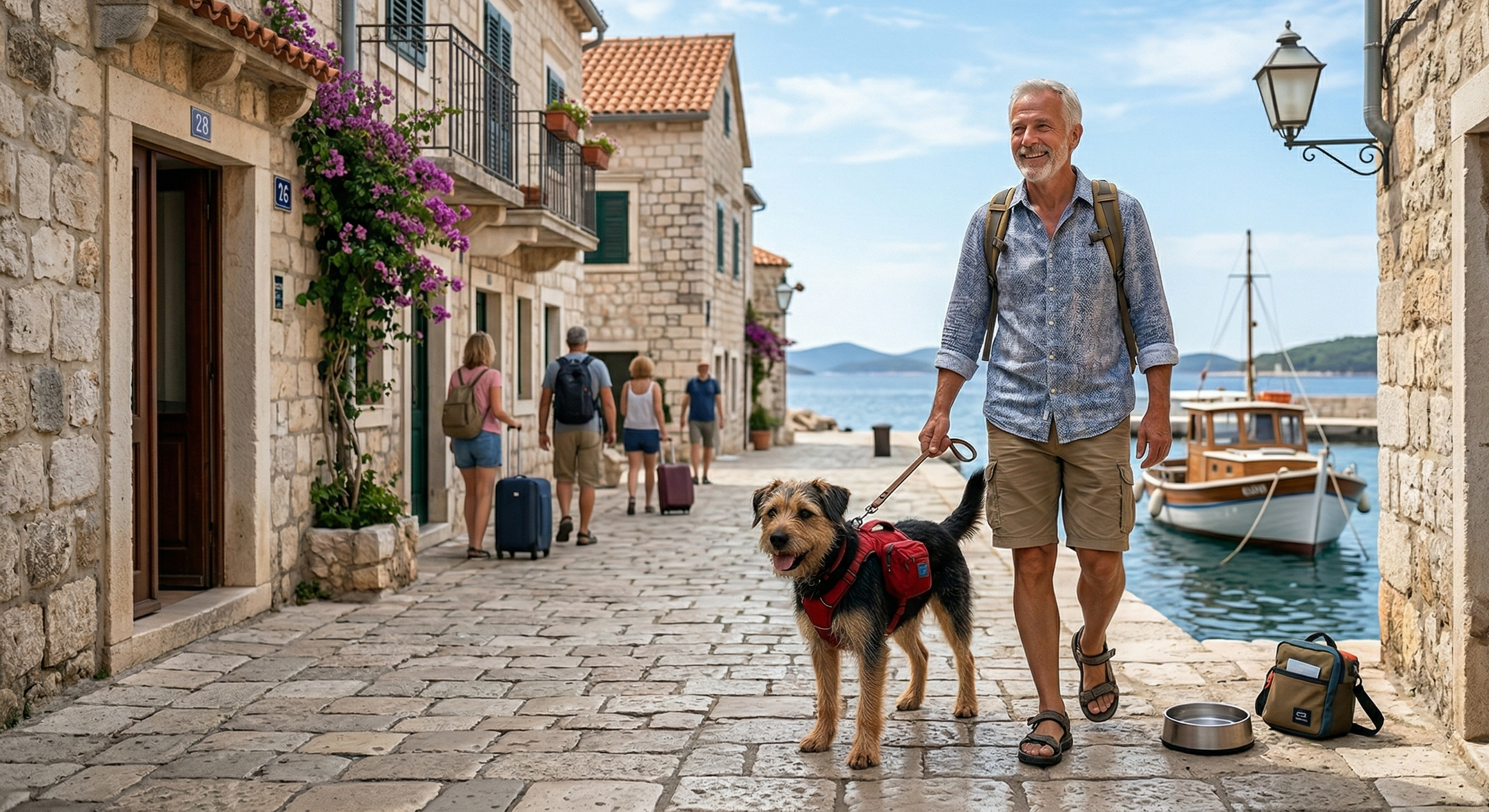 Voyager avec son chien en Croatie : guide pratique 2026