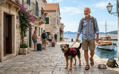 Voyager avec son chien en Croatie : guide pratique 2026