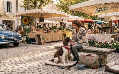 Marché avec son chien