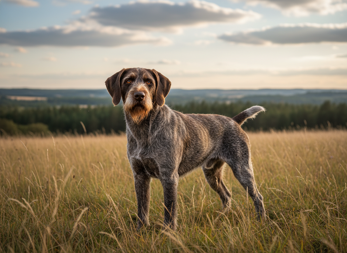 Photo d'un Chien d'Arrêt Allemand à Poil Raide (Stichelhaar) adulte