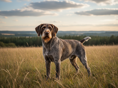 Photo d'un Chien d'Arrêt Allemand à Poil Raide (Stichelhaar) adulte