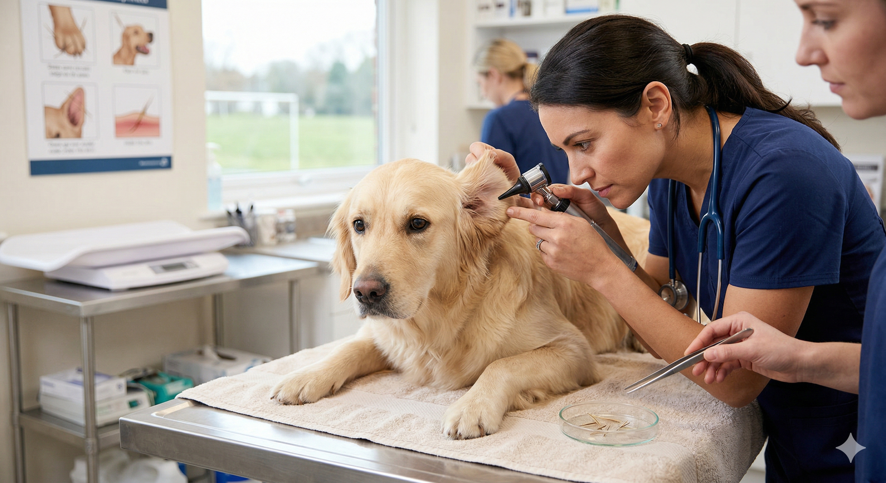 chien vétérinaire épillet