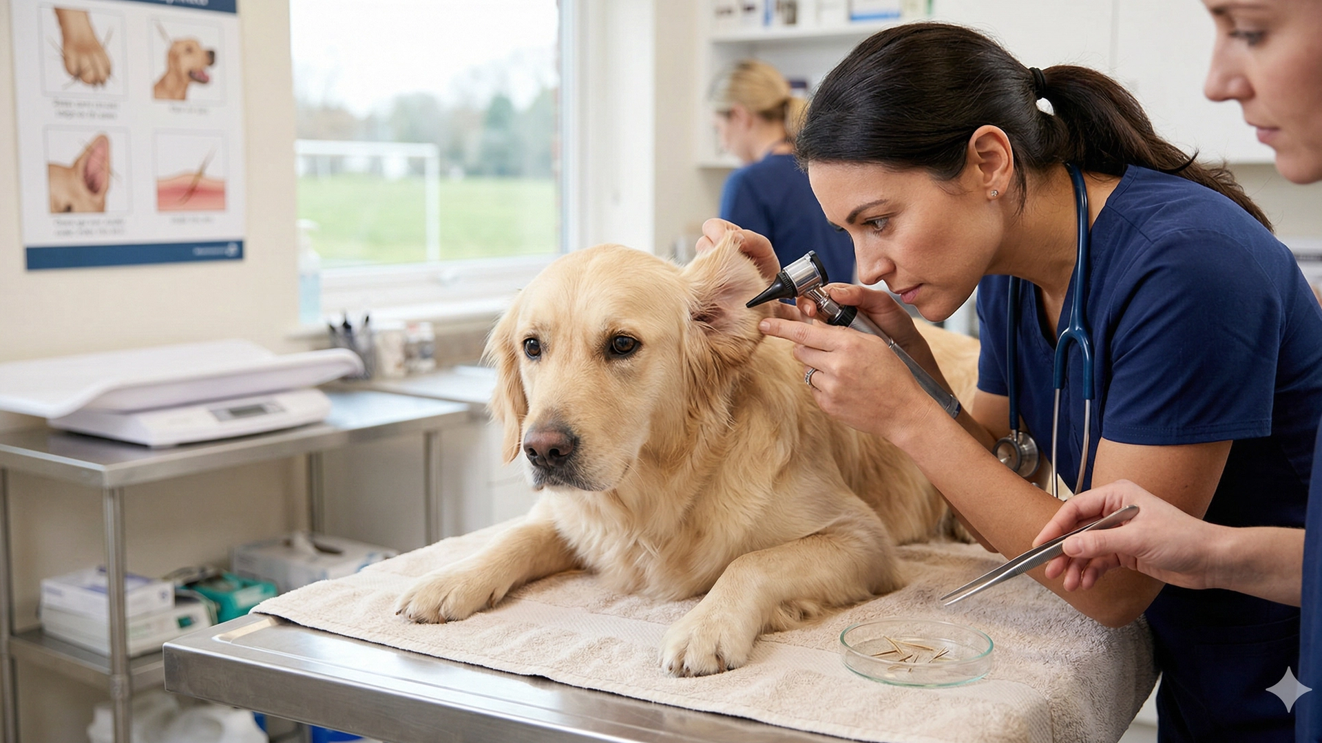 chien vétérinaire épillet