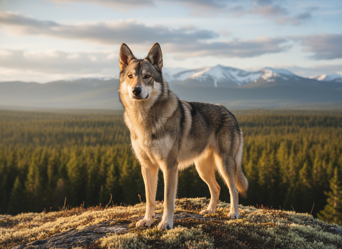 Photo d'un Chien-Loup de Saarloos adulte