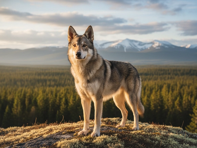 Photo d'un Chien-Loup de Saarloos adulte