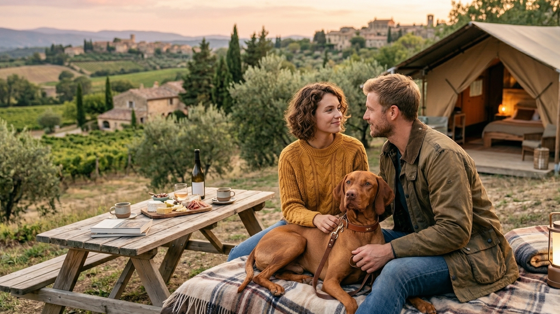 Couple avec leur chien