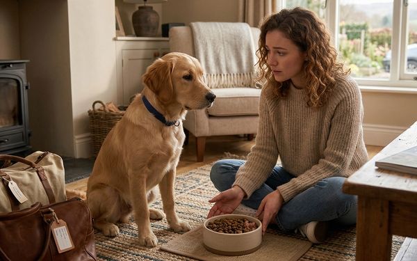 Chien refusant de manger