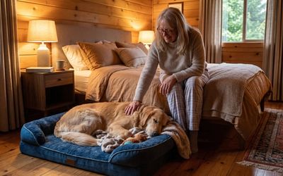 Chien dormant paisiblement