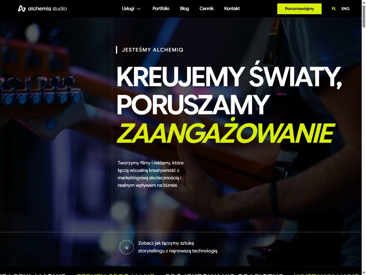 Strona klienta po zmianie