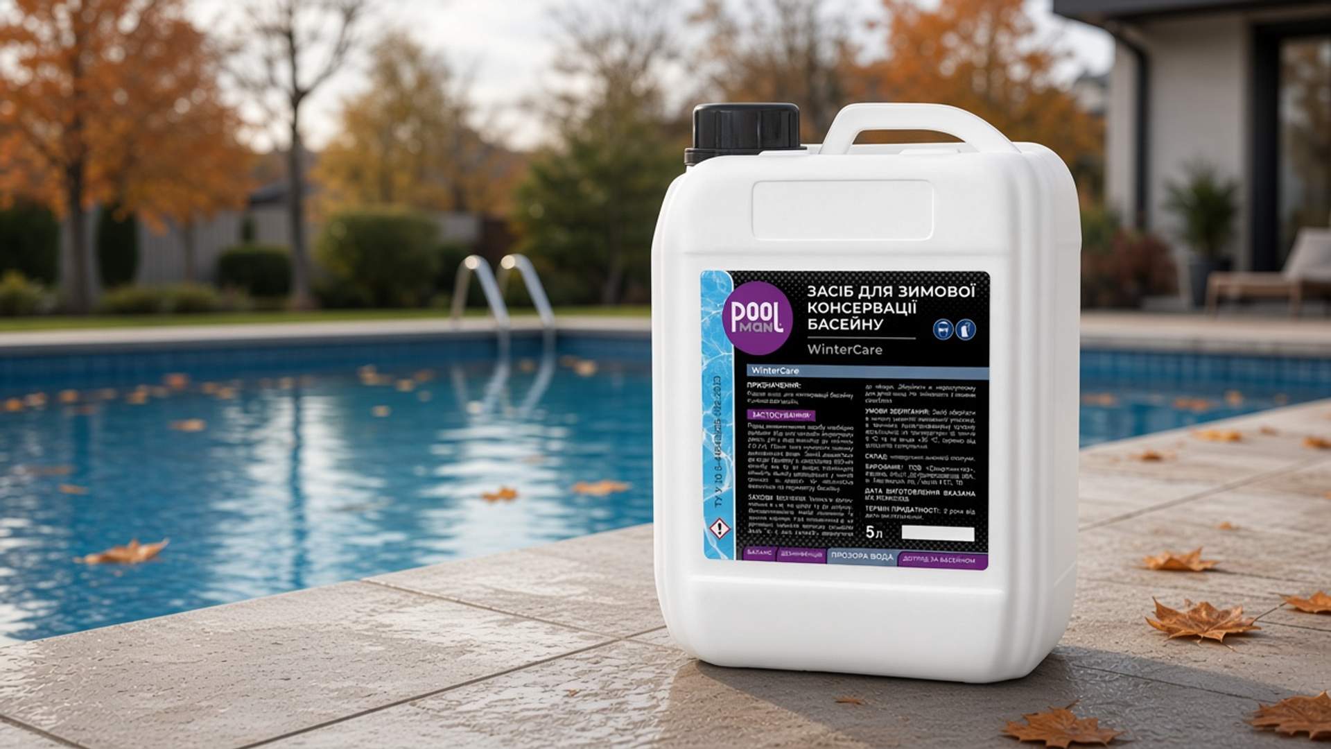 Консервация бассейна на зиму со средством Poolman WinterCare