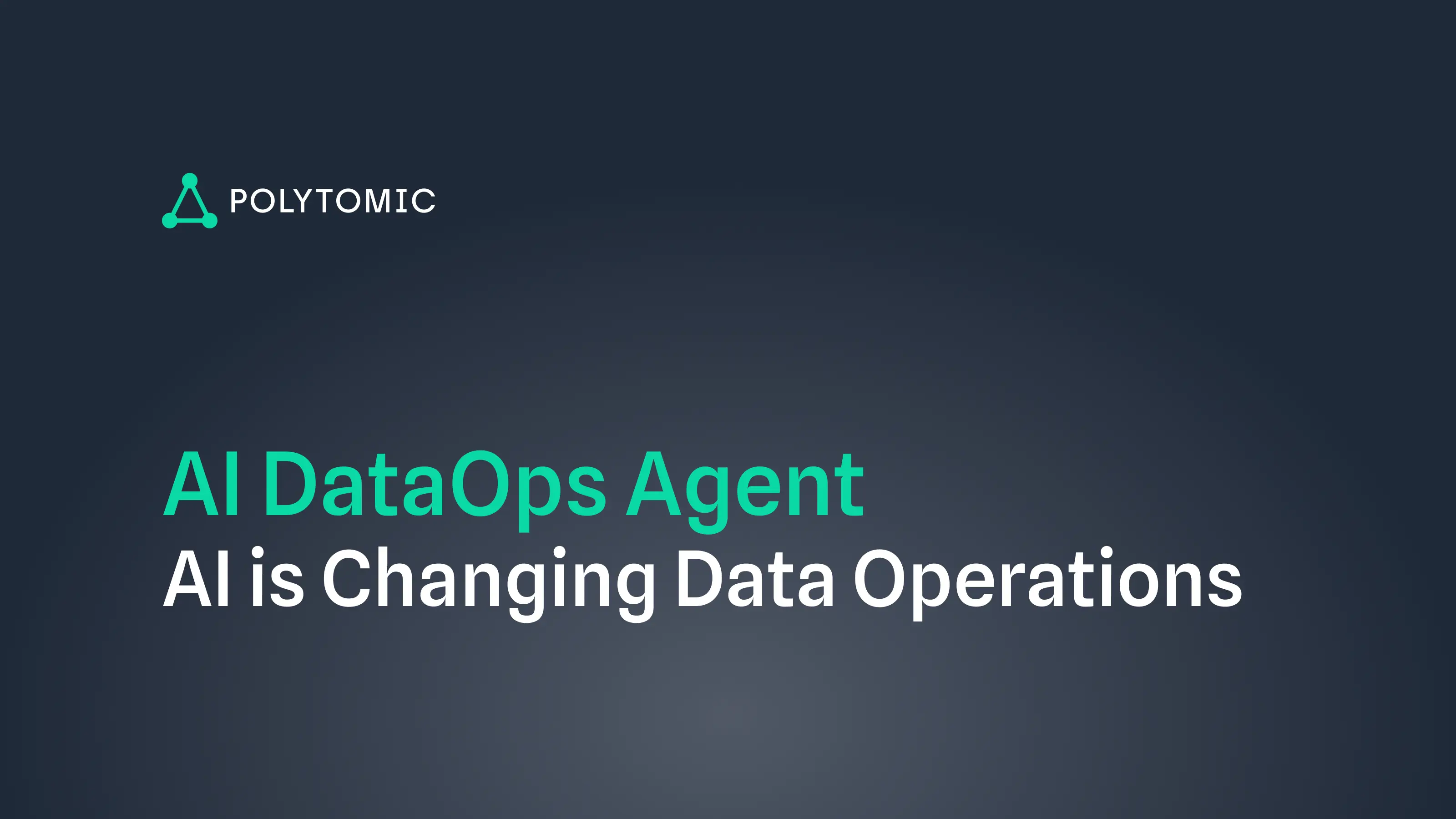 The Coming AI DataOps Agent
